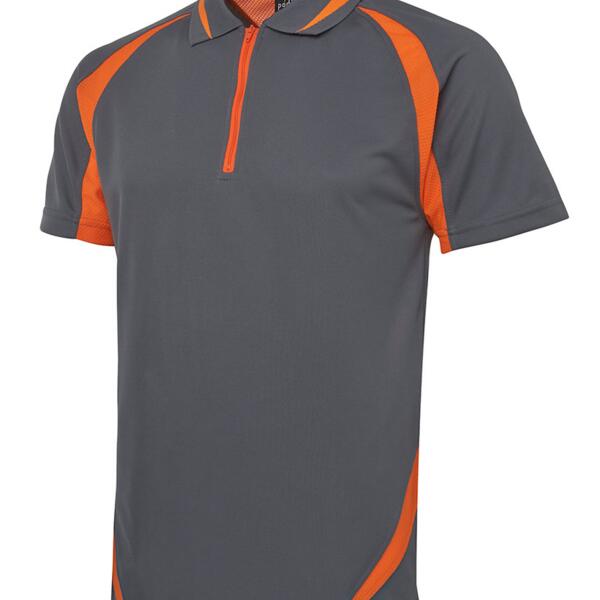 PODIUM ZIP POLY POLO Thumbnail