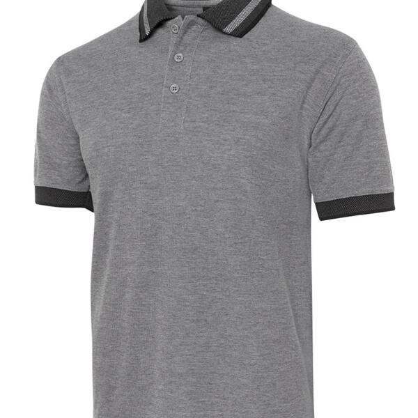 JB's  BIRDS EYE POLO   CHARCOAL - S Thumbnail