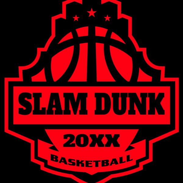 SLAM DUNK Basketball Logo Template Thumbnail