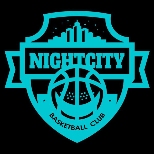 Night city Basketball club logo template Thumbnail