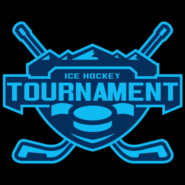 Tournament Ice Hockey logo template Thumbnail