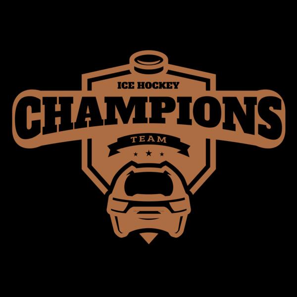 Champions Team Ice Hockey logo template Thumbnail