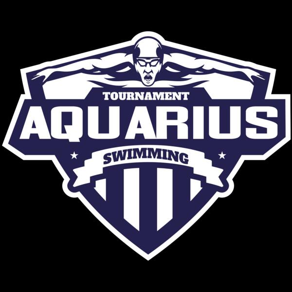 Aquarius Swimming Tournament logo template Thumbnail