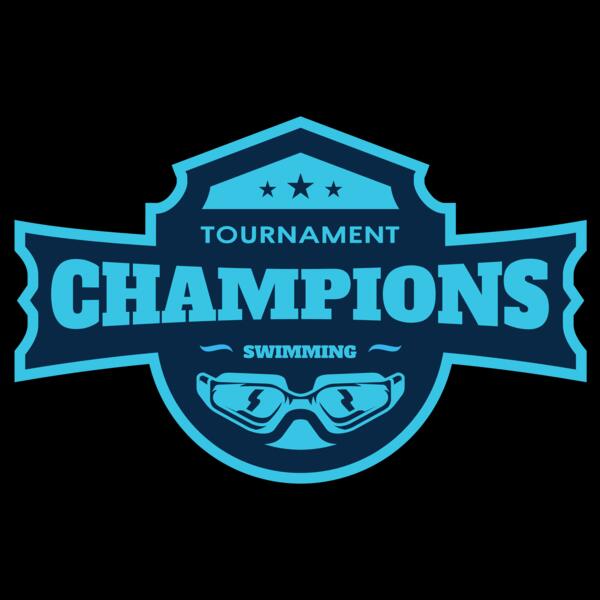 Champions Tournament Swimming logo template Thumbnail