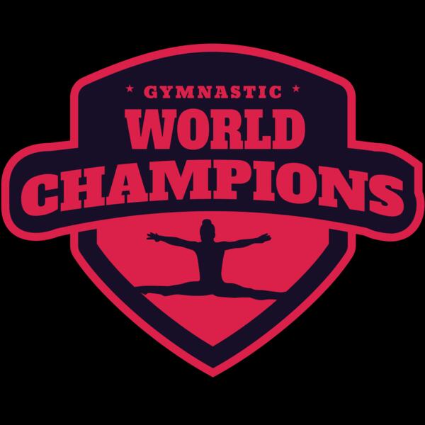 Gymnastic World Champions logo template Thumbnail