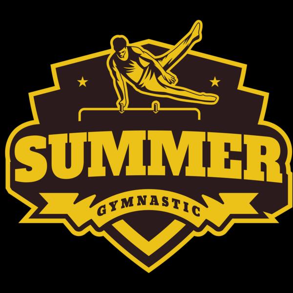 Summer Gymnastic logo template Thumbnail